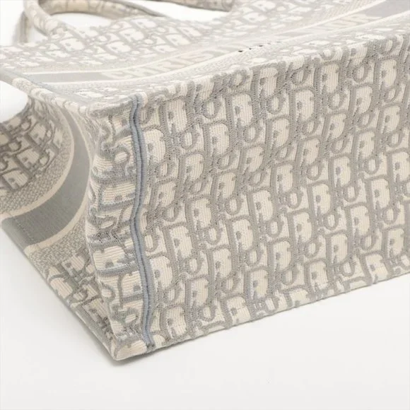 SOLD OUT ❌Christian Dior Medium Book Tote canvass Tote bag Grey - Picture 5 of 12